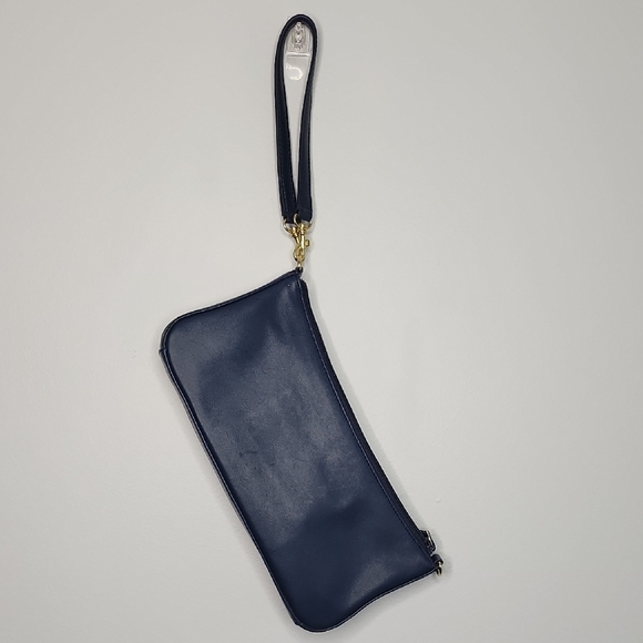 Giani Bernini Blue Wristlet Clutch with Shoulder Strap - Picture 1 of 13
